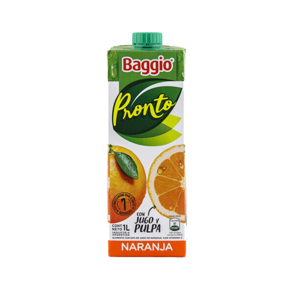 Baggio 1lt Naranja x8un