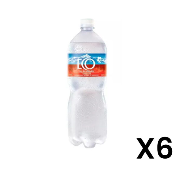 Eco de los Andes con gas 1.5lts x6un