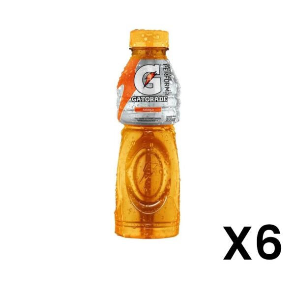 Gatorade Plástico Naranja 500ml x6un