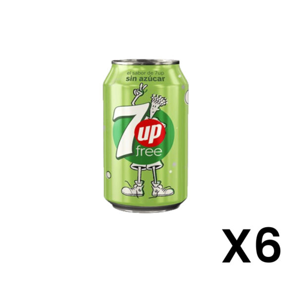 Seven Up Free Lata 354ml x6un